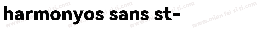 harmonyos sans st字体转换